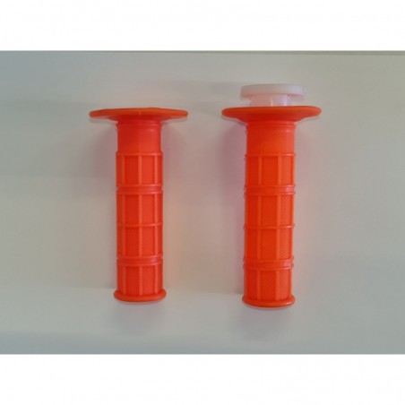 MANOPOLE GOMMA ARANCIO ARANCIONE PIT BIKE DESTRA e SINISTRA X MANUBRIO KAYO BSE SCORPION