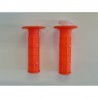 MANOPOLE GOMMA ARANCIO ARANCIONE PIT BIKE DESTRA e SINISTRA X MANUBRIO KAYO BSE SCORPION