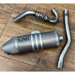 MARMITTA ARTIGIANALE COMPLETA LM PER SERIE KAYO TD SCARICO LM R8 RACING