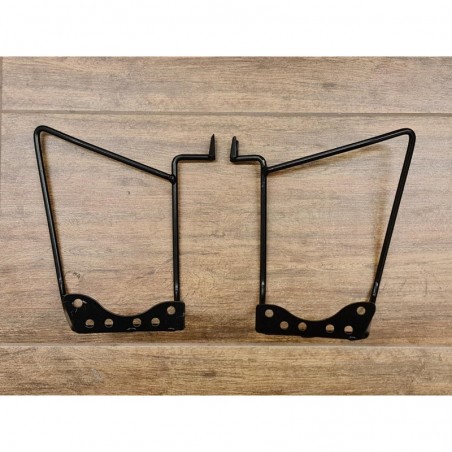 COPPIA SUPPORTO IN METALLO PLASTICHE POGGIAPIEDI POSTERIORI PER QUAD KAYO AT110 AT125 110cc 125cc POGGIA PIEDI