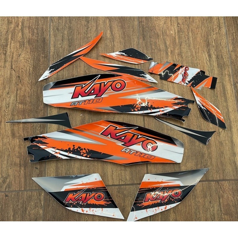 KIT ADESIVI COMPLETI QUAD KAYO AT110 110CCKIT
