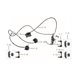 SET FRENI KAYO AU200 QUAD ANTERIORE POSTERIORE