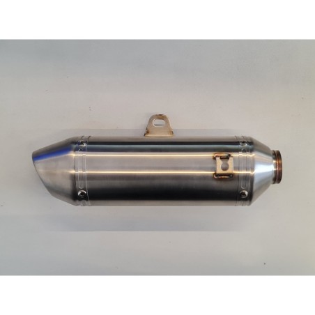 SILENZIATORE IN ACCIAIO TERMINALE PER TUBO DI SCARICO PIT BIKE 38mm Meta titolo