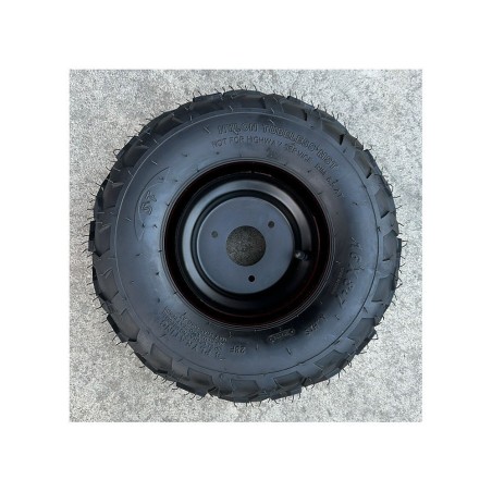 CERCHIO COMPLETO DI GOMMA 16X8-7 MINIQUAD QUAD COPERTONE GOMMATO CERCHIATA