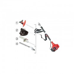 Decespugliatore con Accessori 4 in 1 53cc tagliasiepe motosega potatura a scoppio